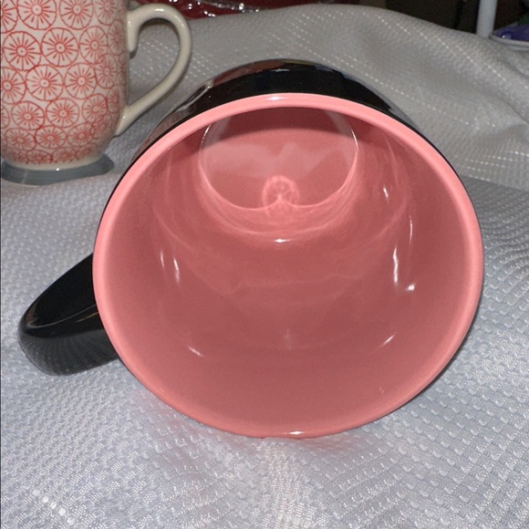 The Powerpuff Girls Black Ceramic Mug Pink Interior Cartoon Network 25 oz NEW - Picture 3 of 4